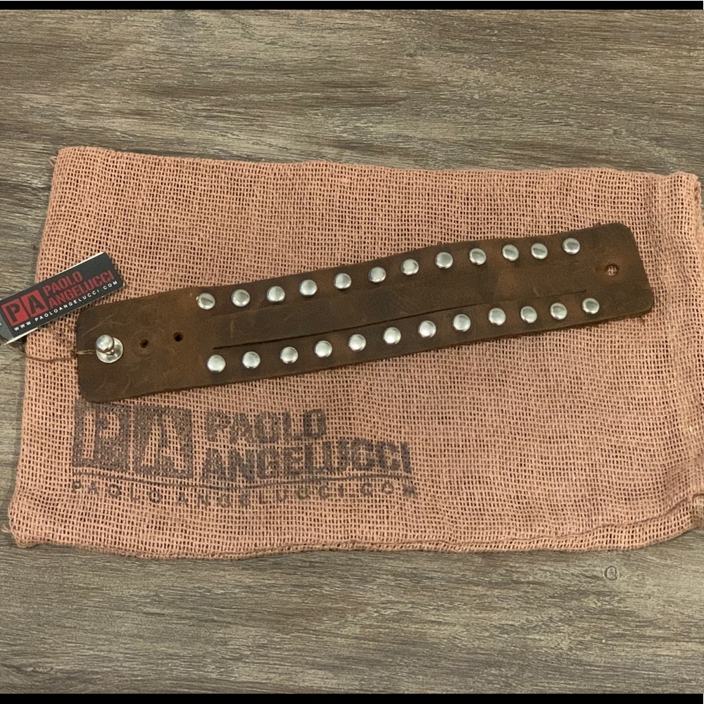 Leather designer bracelets